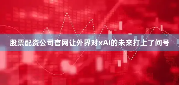 股票配资公司官网让外界对xAI的未来打上了问号